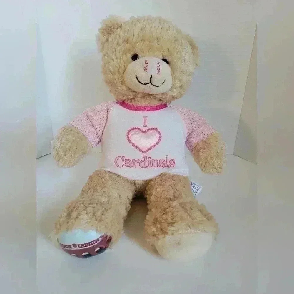 2010 Busch Stadium MLB St Louis Cardinals Build A Bear Brown Bear Plush Stuffed